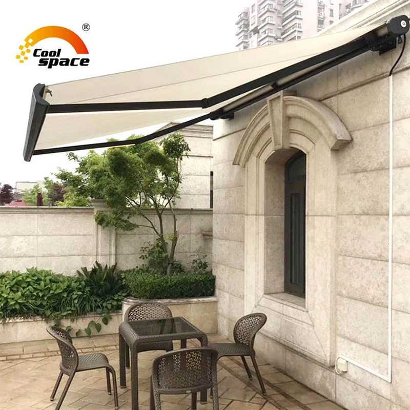 Luxury Motorized Aluminium Outdoor Terrace Awning Retractable Automatic Roof Folding Awning