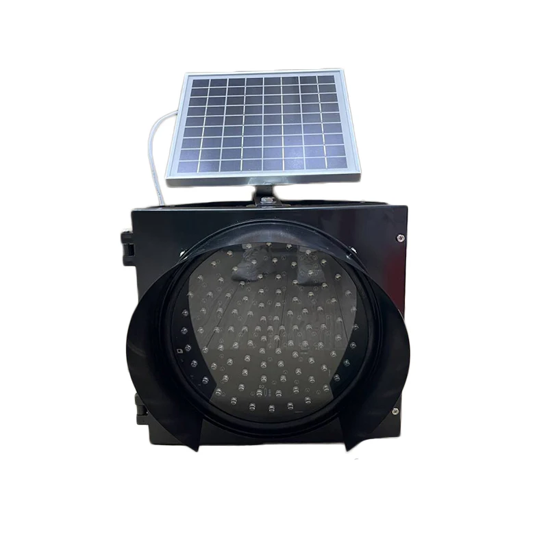 300mm Solar amber yellow led flashing light