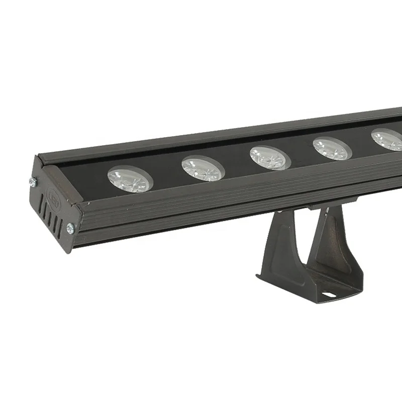 Factory price wholesale 24V 36W RGB DMX512 led wall washer light 18W 24W 12W led bar wall washer light LED AC85-265V single colo