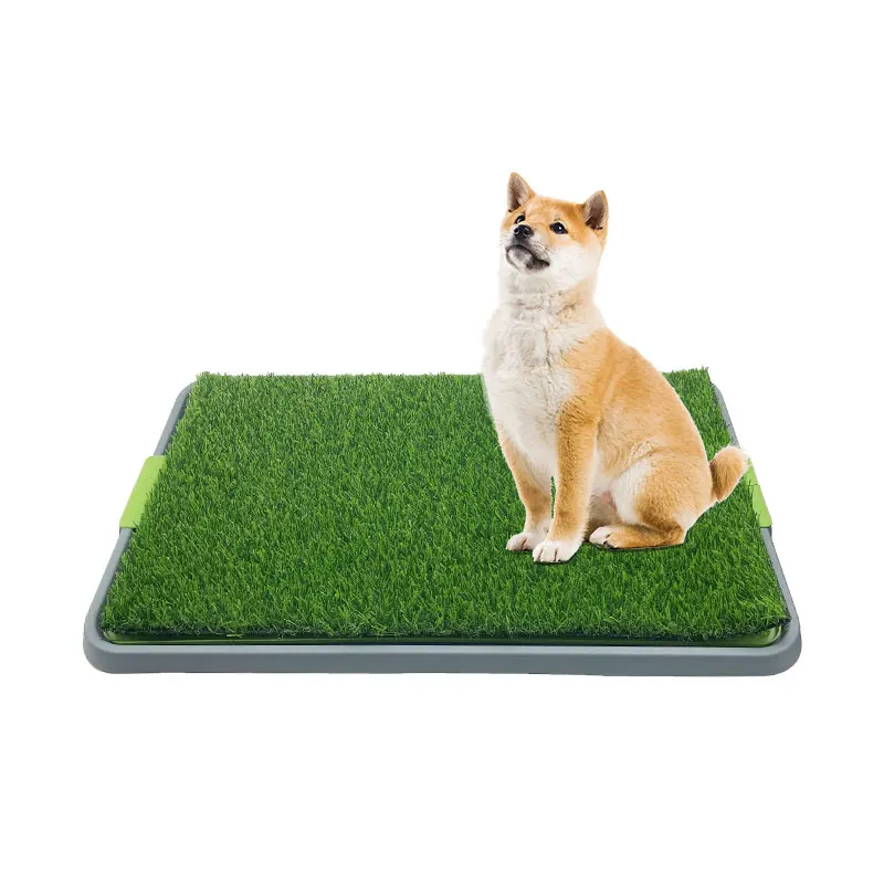 Puppy Pee Nonslip Potty Pad Artificial Grass Patch Indoor Dog Toilet Large Size Tray Toilet for Dogs