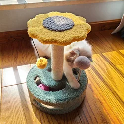 High Quality Cat Toys Sisal Rope Scratching Post Cactus Climbing Frame Cat Tree