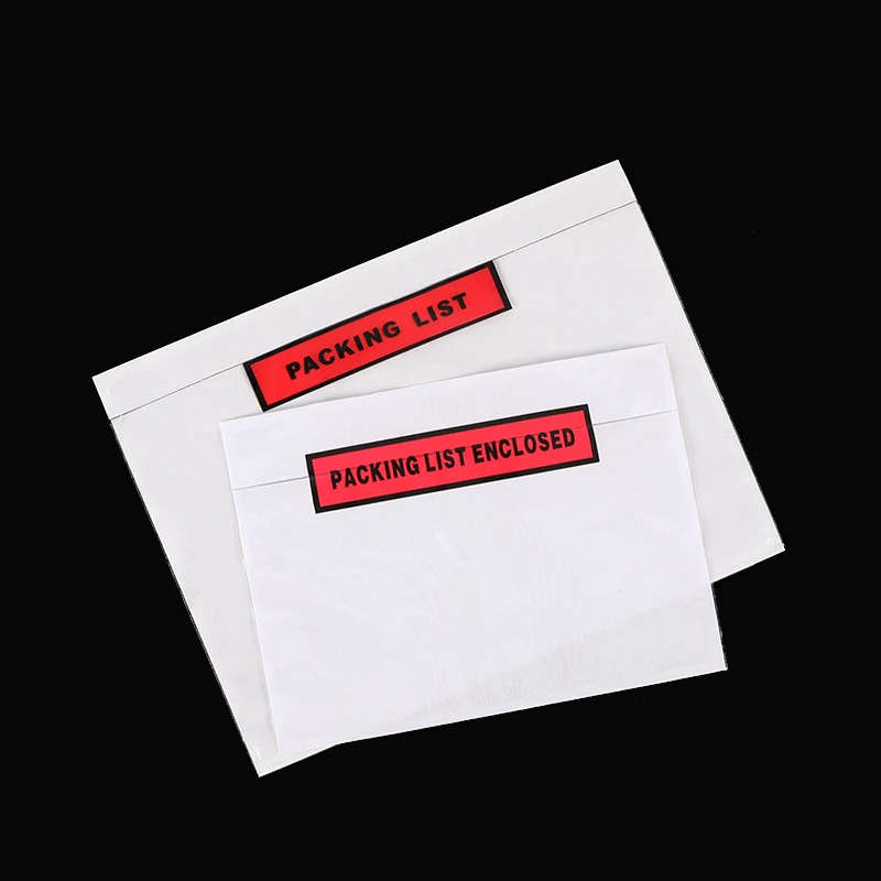 Custom Permanent Adhesive Transparent Packing List