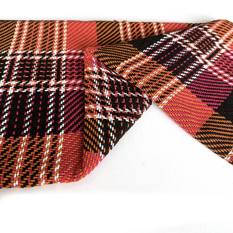 School uniform material fabric red checkered yarn dyed check plaid tartan fabric for school uniforms