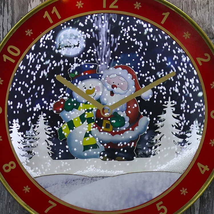 Home Accessories Decor Christmas ball decoration Led Snowing decorative Wall Christmas ball on the wall light