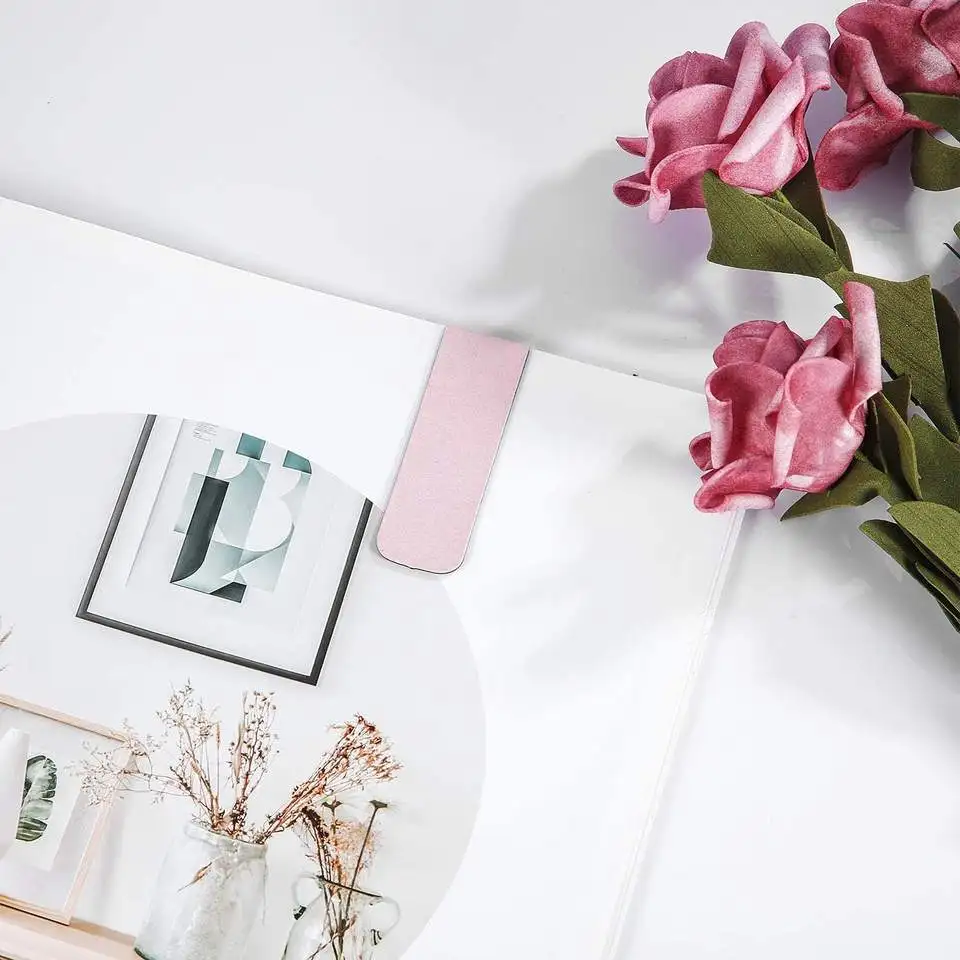 Customize paper printing PVC waterproof magnetic bookmark factory