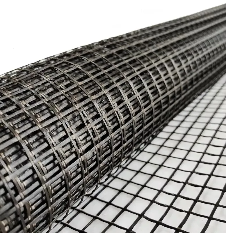 China factory Fiber Glass Geogrids Ground Grid Fiberglass Geogrid for Road Construction High Strength Biaxial Fiberglass Geogrid