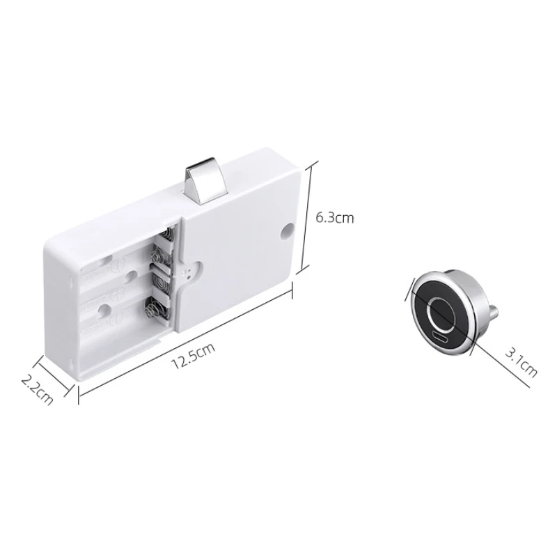 Smart Mini Biometric Drawer Lock Fingerprint Cabinet Lock For Home Office Mailbox Locker