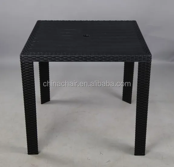 80*80cm Modern Furniture Glass Table Immtation Rattan Table Home Outdoor Restaurant Coffee Kitchen Glass Dining Tables For Sale