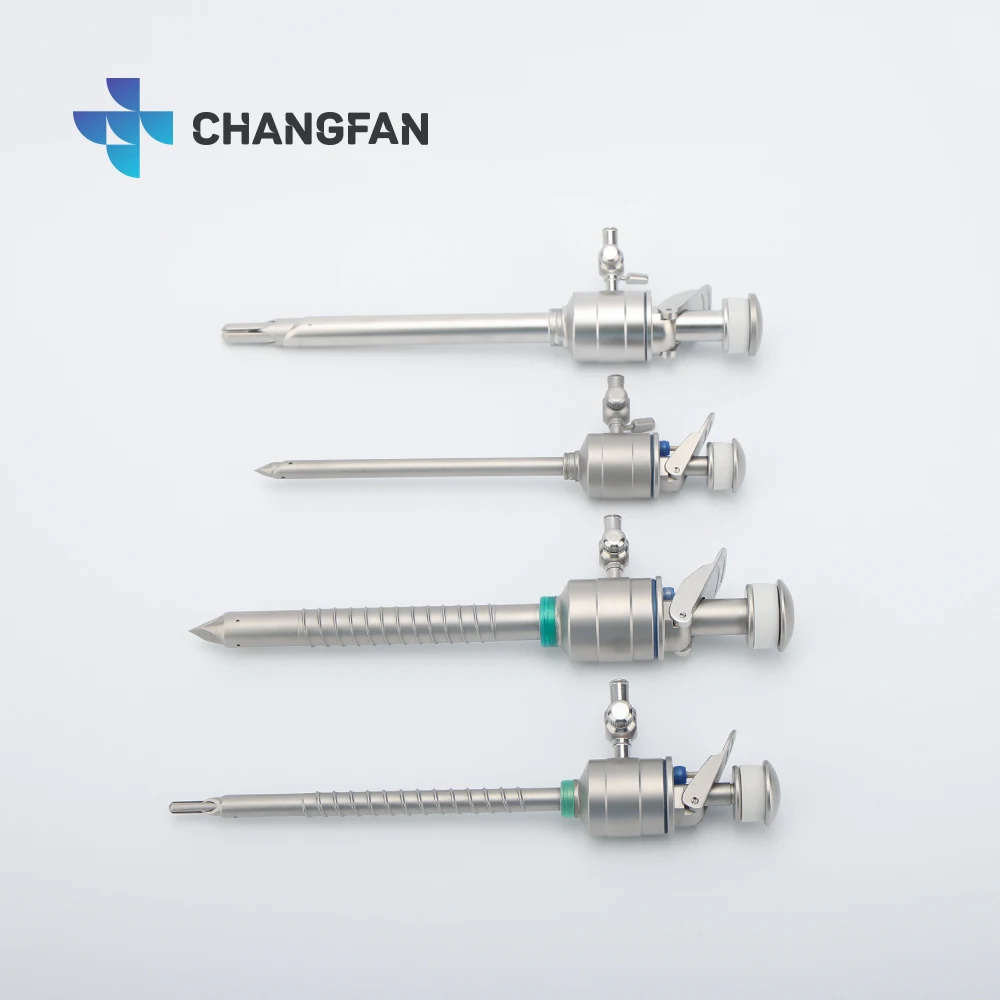 Laparoscopic Trocars Set Trocar and Cannula 3.5mm 10mm 15mm Reusable Trocar Veterinary China