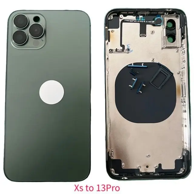 Diy Backshell For iPhone Xs up to 13 Pro Housing,for iPhone Xs like 13pro Housing With Logo With Gift