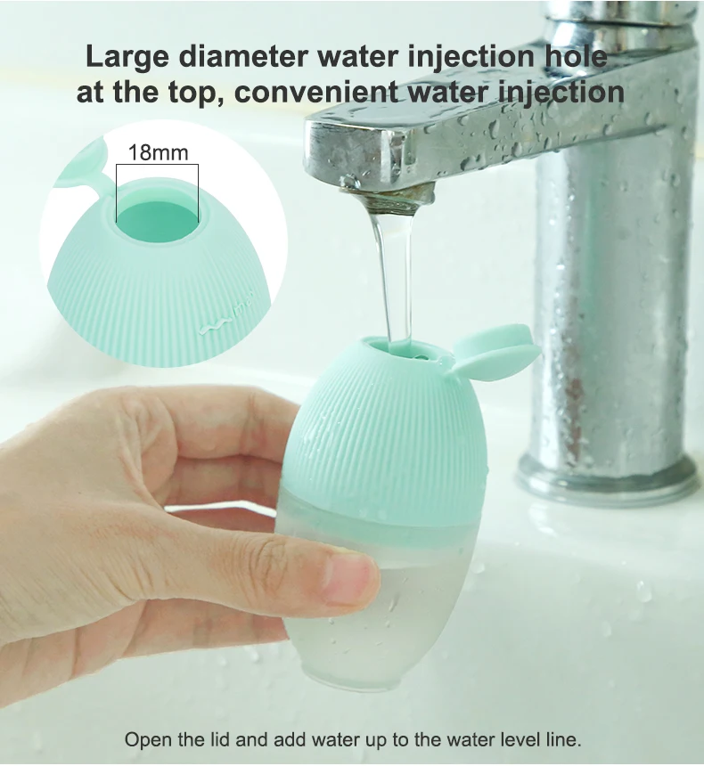 Portable Mini Silicone Freeze Facial Ice Roller Face Massager Ice Cube Roller For Face And Eye Body