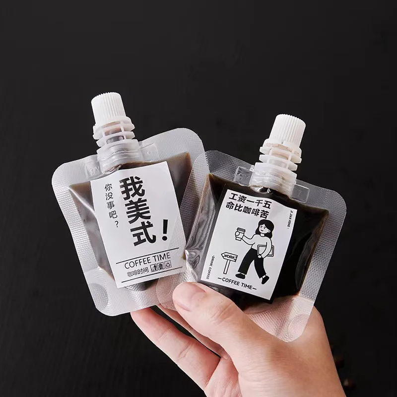 750ml 1000ml Mylar Doypack Plastic Nylon Packaging Material Dish Washing Liquid Soap Spout Pouch PE Security Juice Bag Beverage