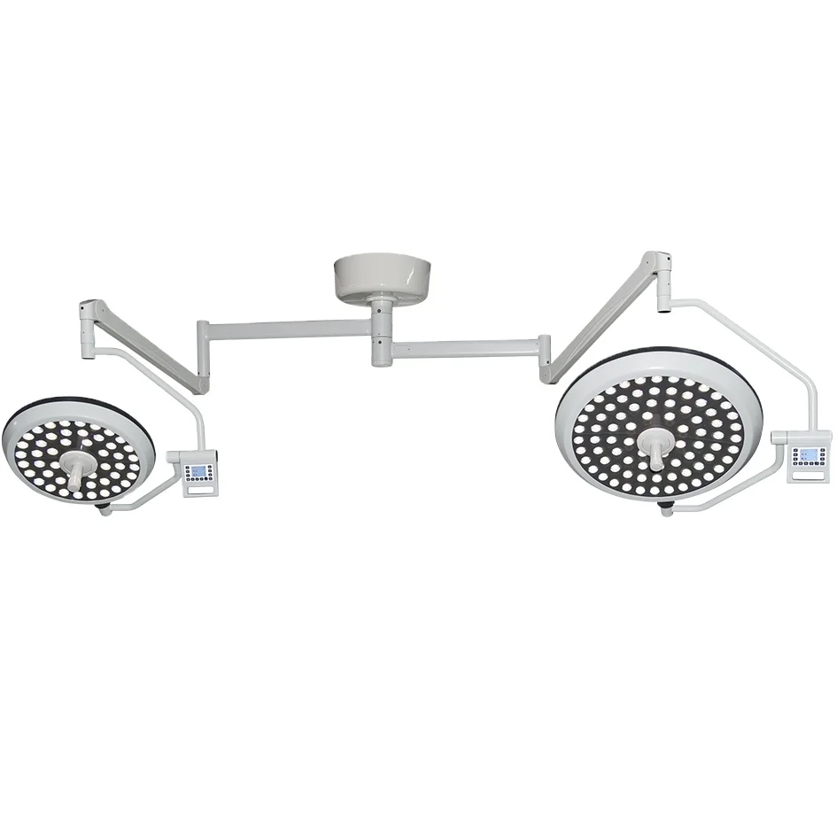 CE Approved LED Shadowless Ceiling Medical Lights Double Dome LED Operating Lamp Electric Medical Device