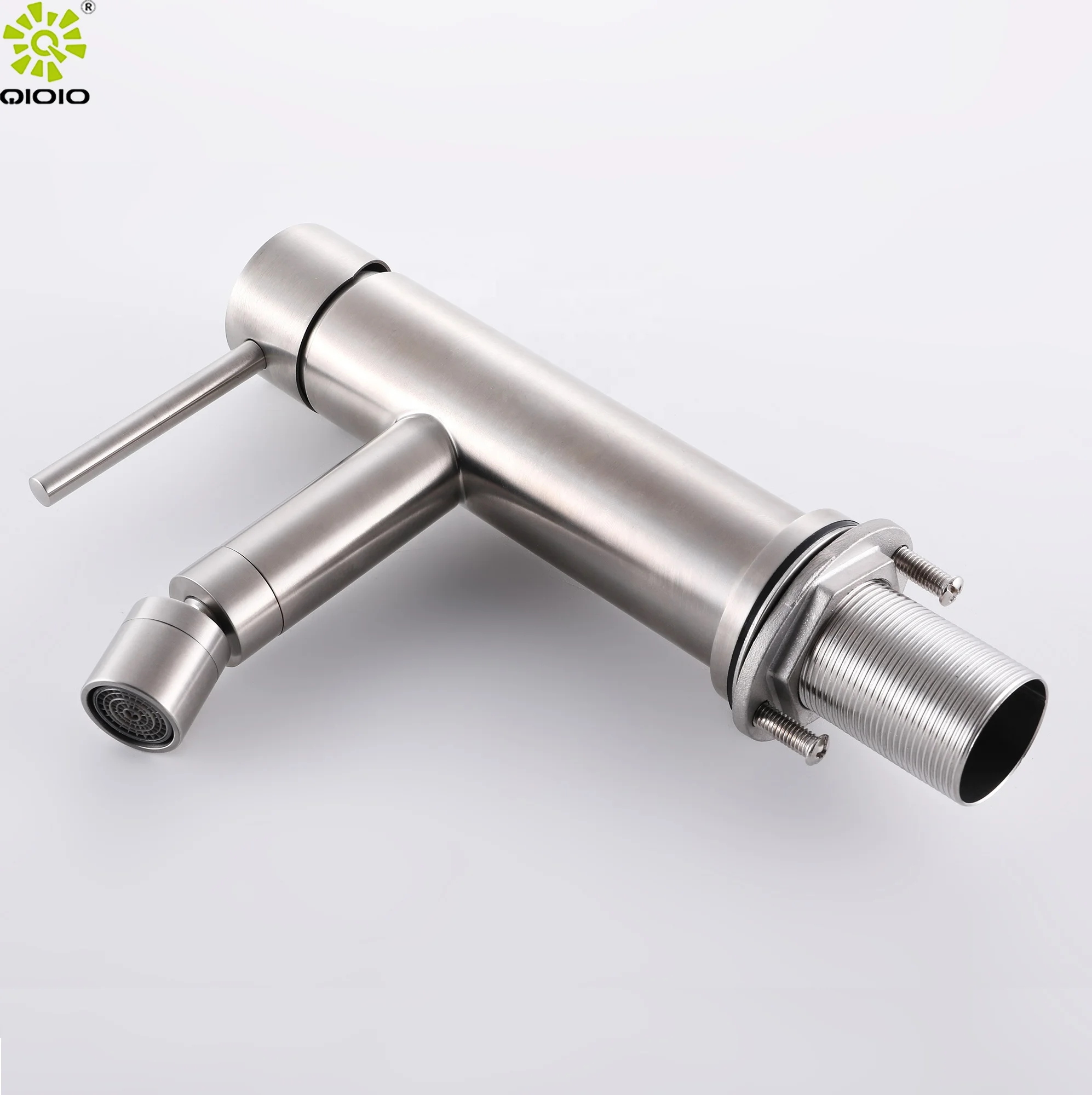 Guangdong professional factory 304 stainless steel hot cold mixer bidet faucet for toilet