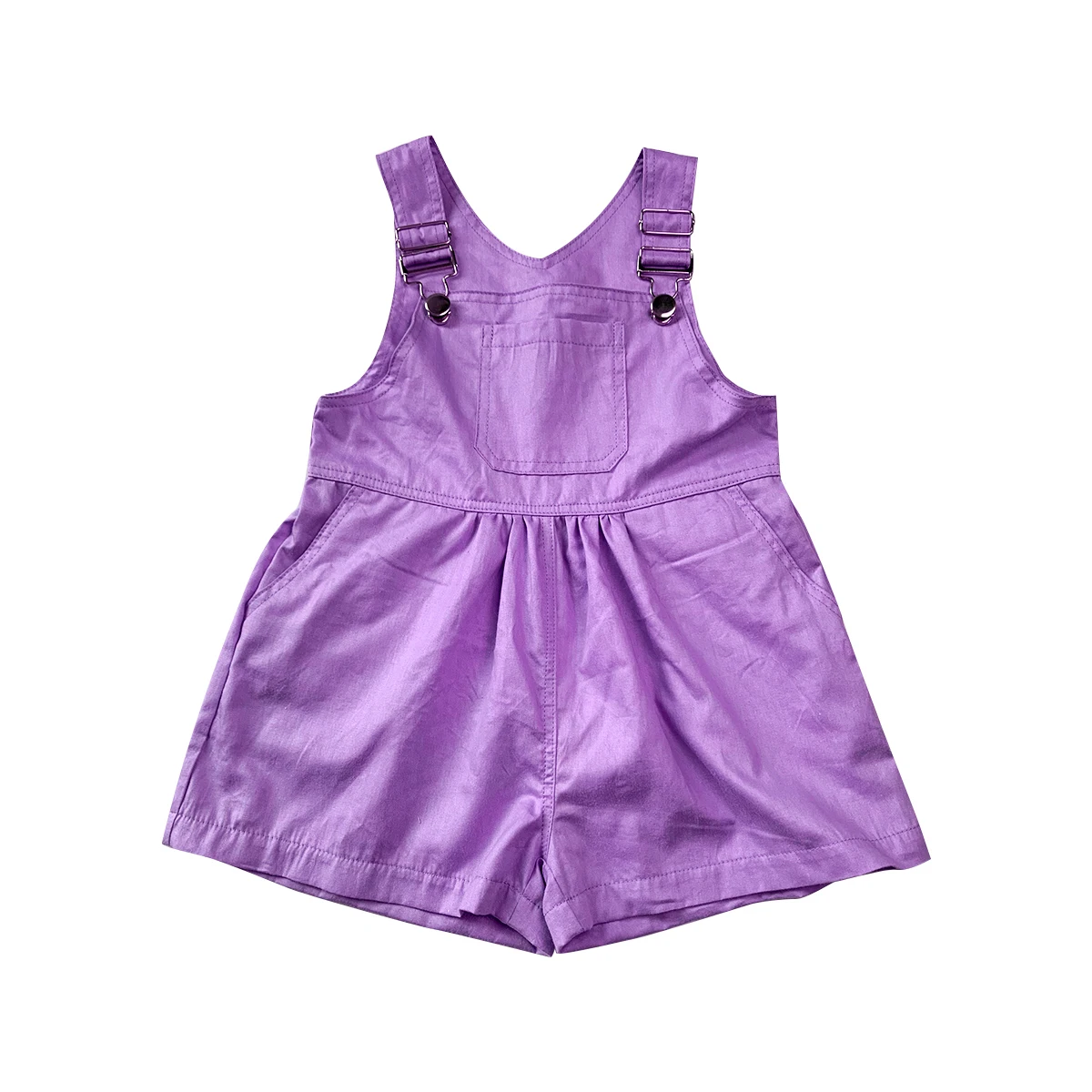 Newly design Custom cotton overalls  buckle Knee-length customized overall baby clothes