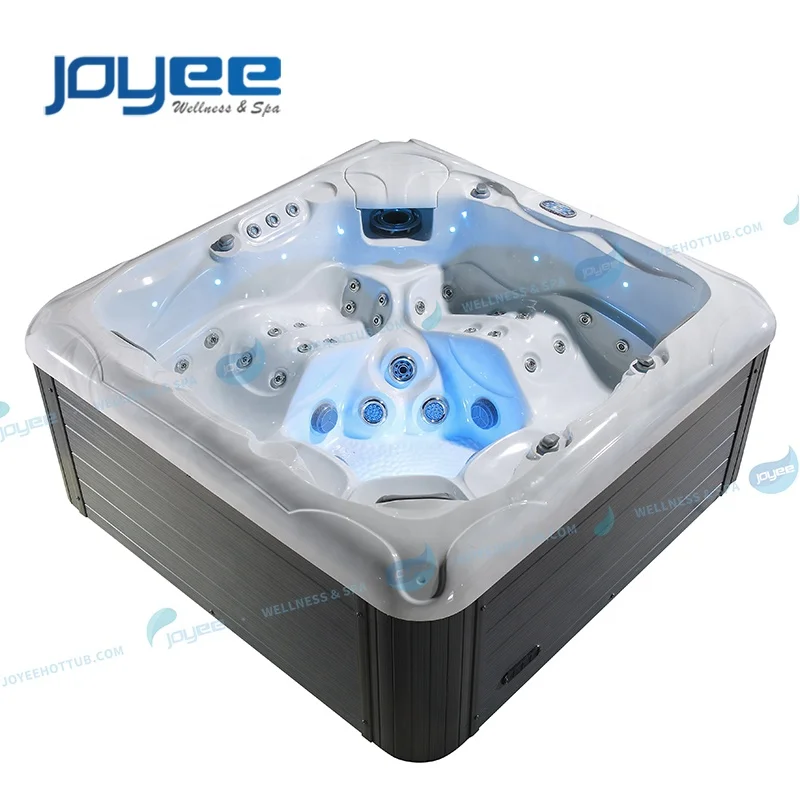 Китайский поставщик JOYEE горячая ванна для 5 человек сексуальная семейная спа-ванна водный гидро-массаж уличная гидромассажная