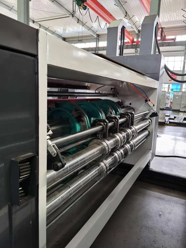 PLC high speed carton flex printing die cutting pizza box making machine