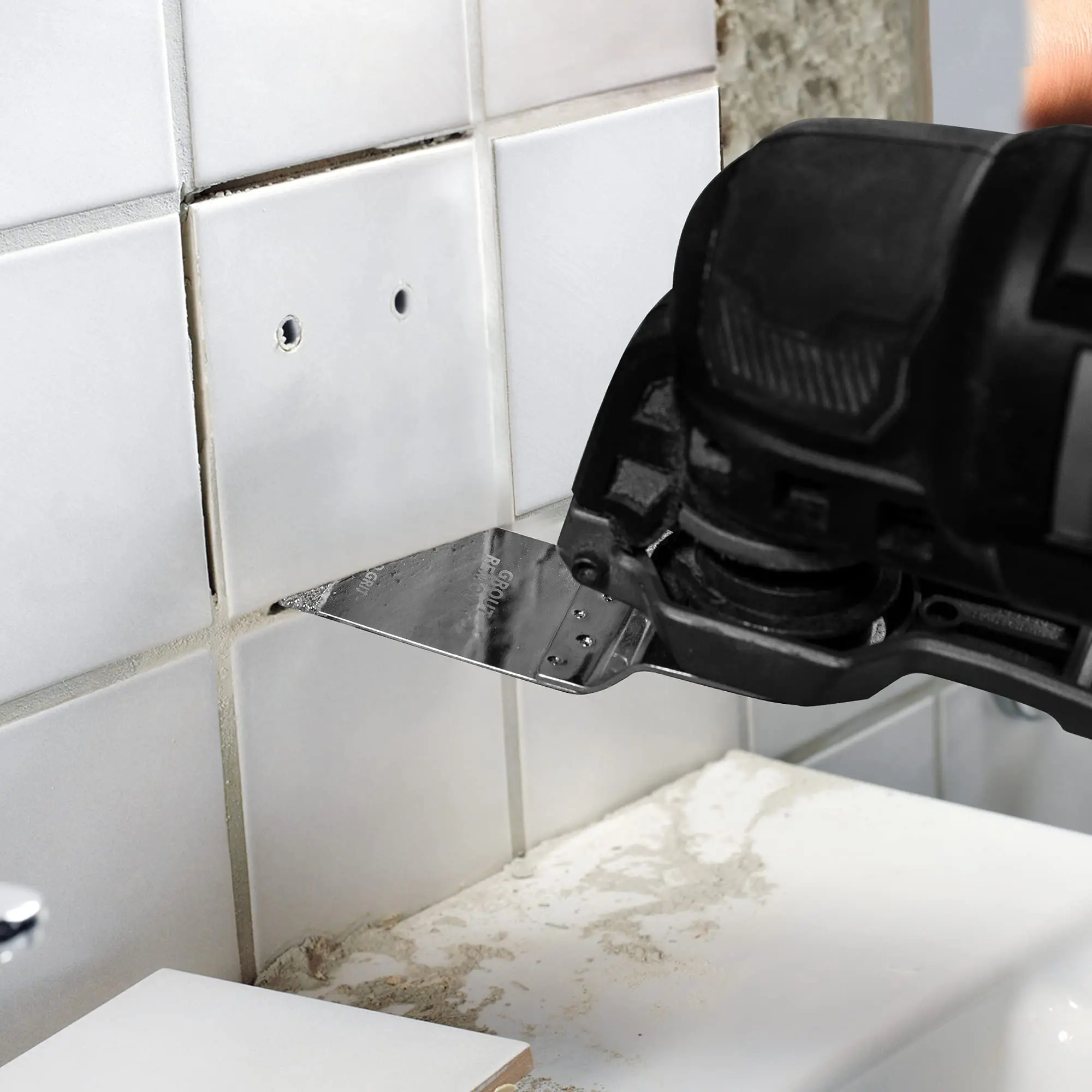 EZARC Diamond Oscillating Tool Blade Set, Multi Tool Mortar Cutting Saw Blades Precise for Grout Removal, 4-Pack