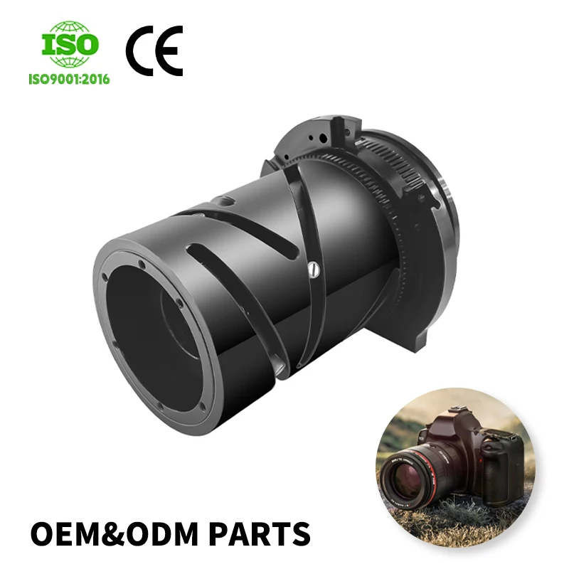 Сертификация CE анодированный алюминий OEM cnc обрабатывающие детали услуги фрезерование для объектива камеры