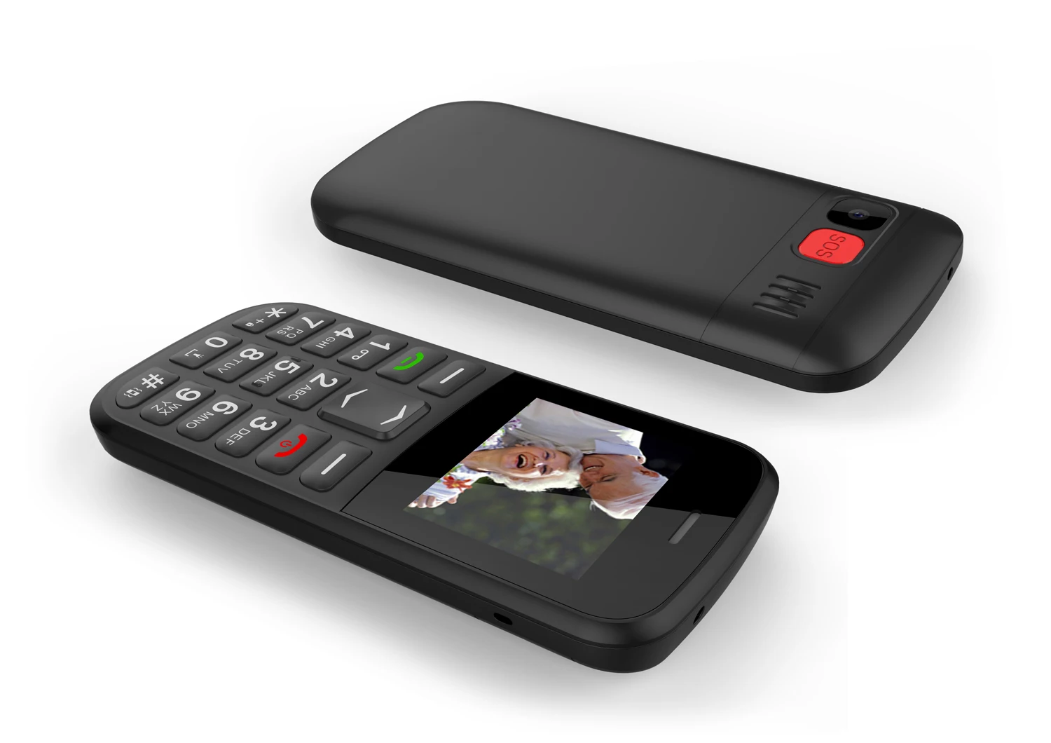 1.77 inch type-C gsm quad band big button unlocked dual SIM handy phone 2g