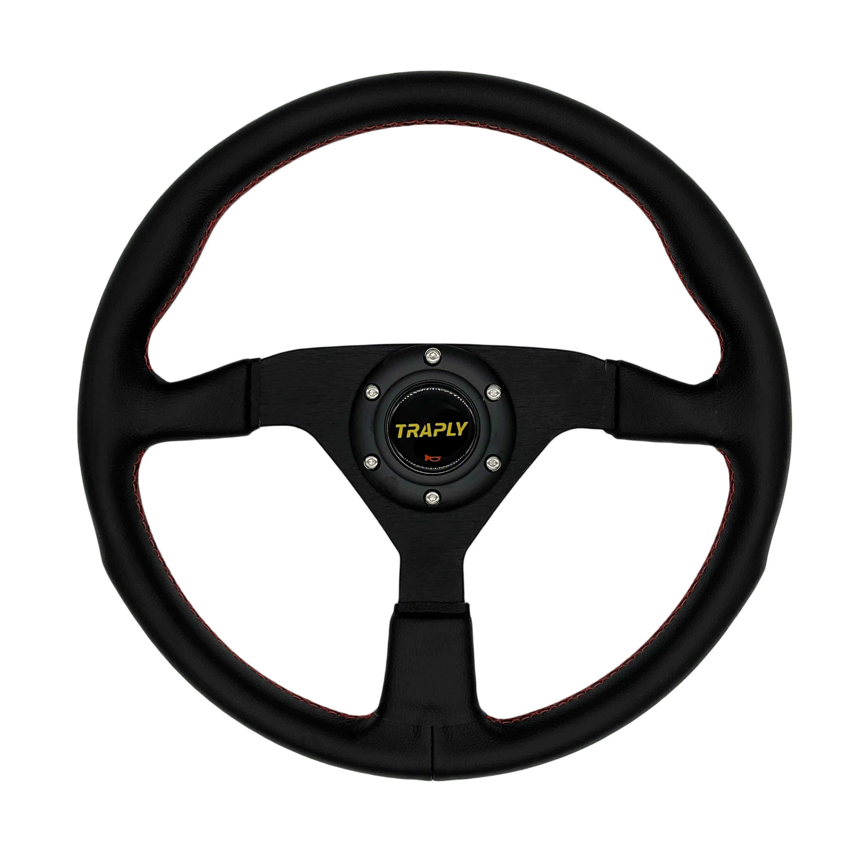 Пользовательские 14 дюймов Супер волоконно-кожаный руль автомобиля рулевое колесо гоночное