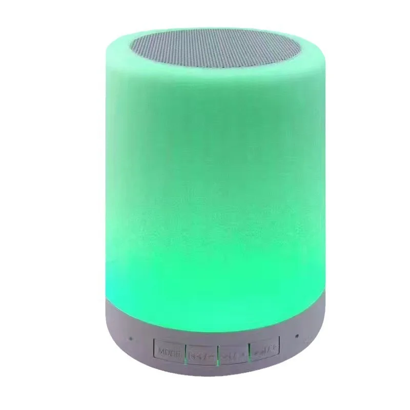 Fancy Gift Bedside Lamp Touch Control Portable Table Lamp Color LED Outdoor Speaker
