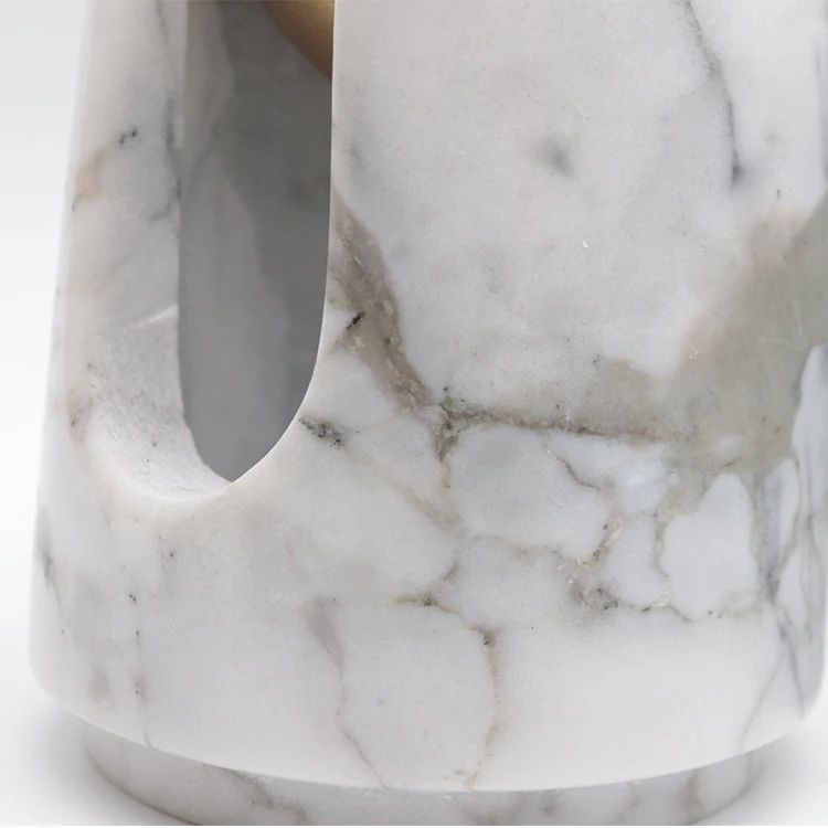 NEWELL Luxury Nordic Marble Essential Oil Burner With Solid Brass Top Fragrance Diffuser Room Aromatherapy For Home
