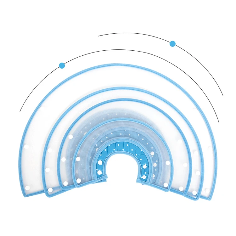 Best Selling Popular Adjustable Plastic Anti Bite Elizabeth Collar Cat Dog Collar