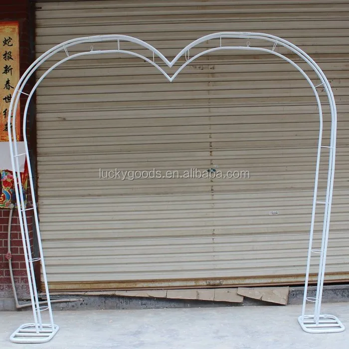 LDJ258 Wholesale cream white round shape wedding metal arch