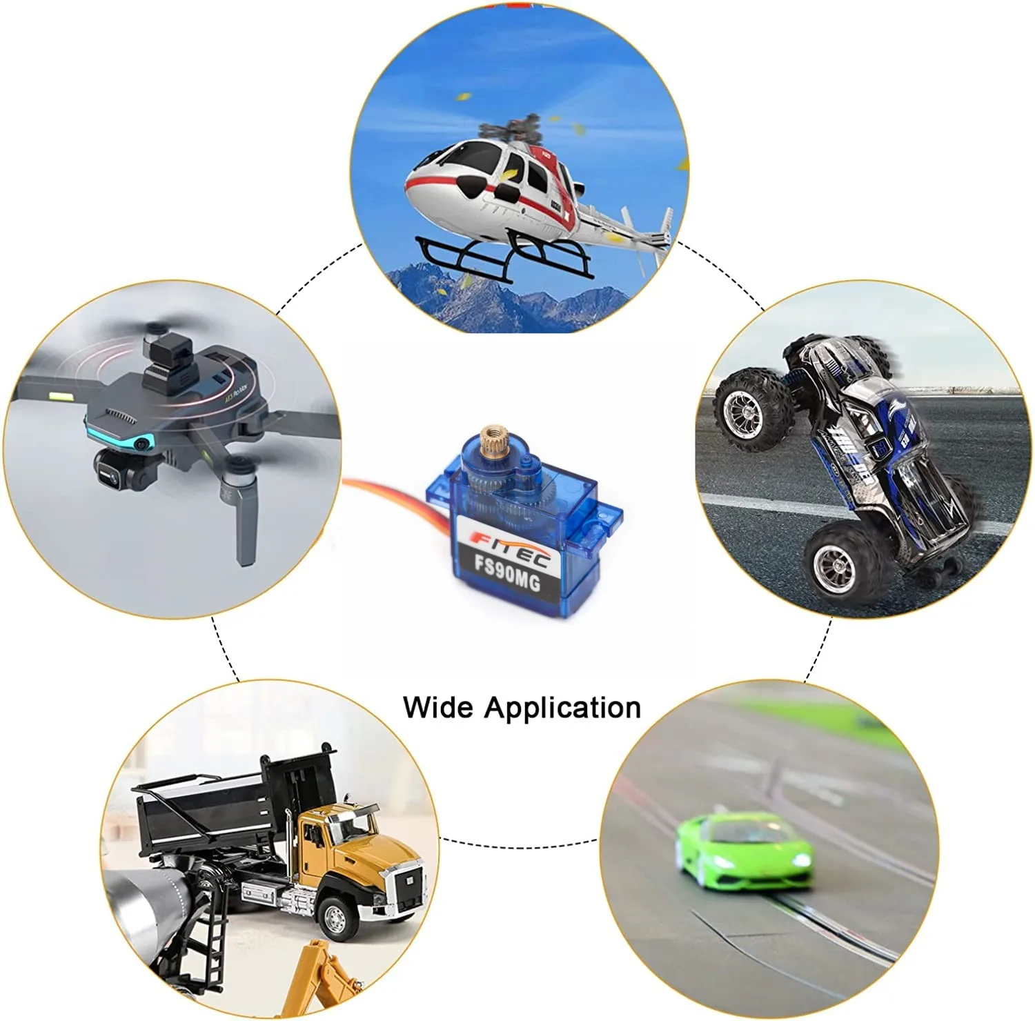 Feetech FS90MG Analog Mini Micro Metal Gear 9g Servo MG90S