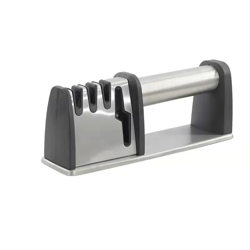 Точилка для ножей 4 в 1, алмазная керамическая Вольфрамовая стальная кухонная точилка для лезвий и ножниц, профессиональный инструмент для заточки