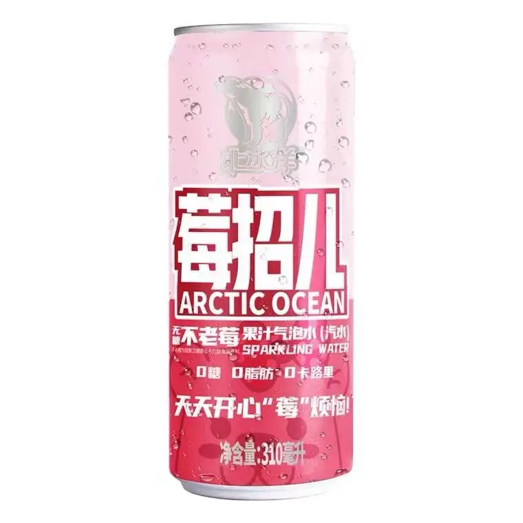 
Arctic Ocean Flavored Soda Canned Berry Juice Drink Low Sugar Carbonated Drink 330ml*24Cans/CartonWhole Box Wholesale 