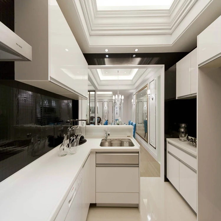 Скрытая ручка, акриловое стекло, белая глянцевая Корона, литье, волшебный угловой шкаф, кухонный шкаф