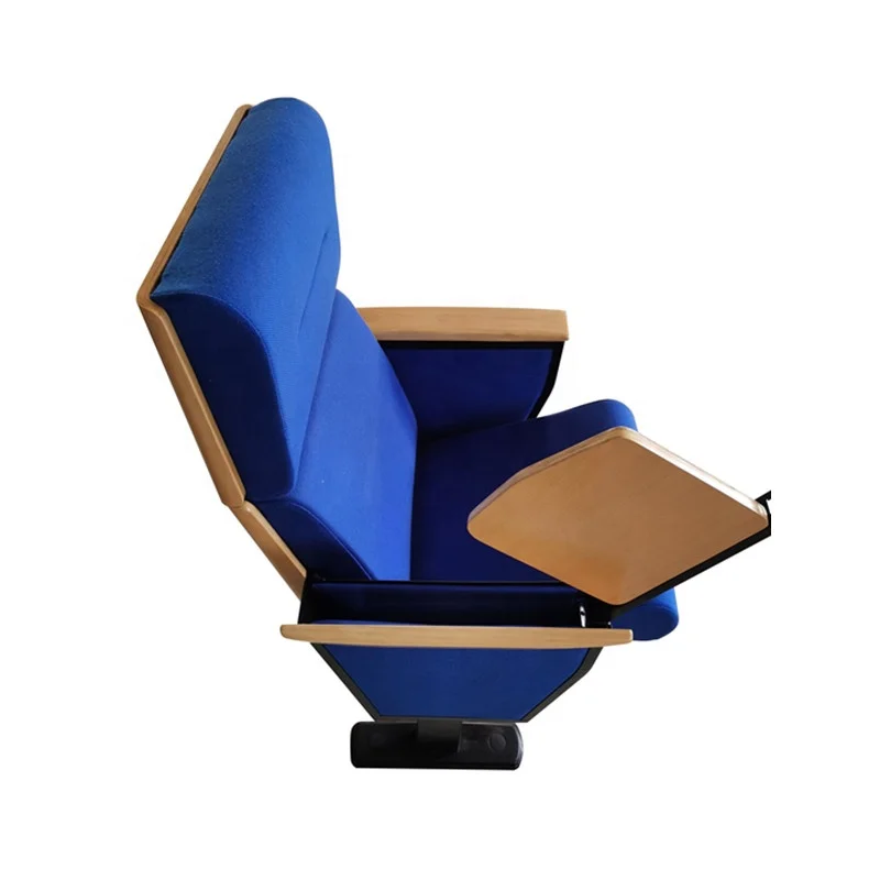 Factory Direct Sales Single Conference Hall Sponge Chair Auditorium Chair Theater Seat with Writing Board