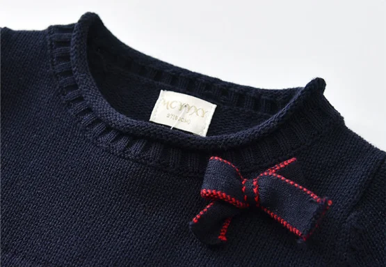 Ins Hot Sale Kids Knitted Dress Baby Girl Boutique Long Sleeve Sweater Dress