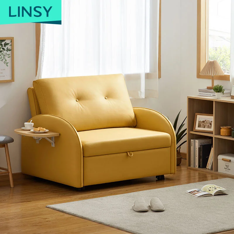 Luxury Fabric Chair One Seat Home Foldable Sofa Bed