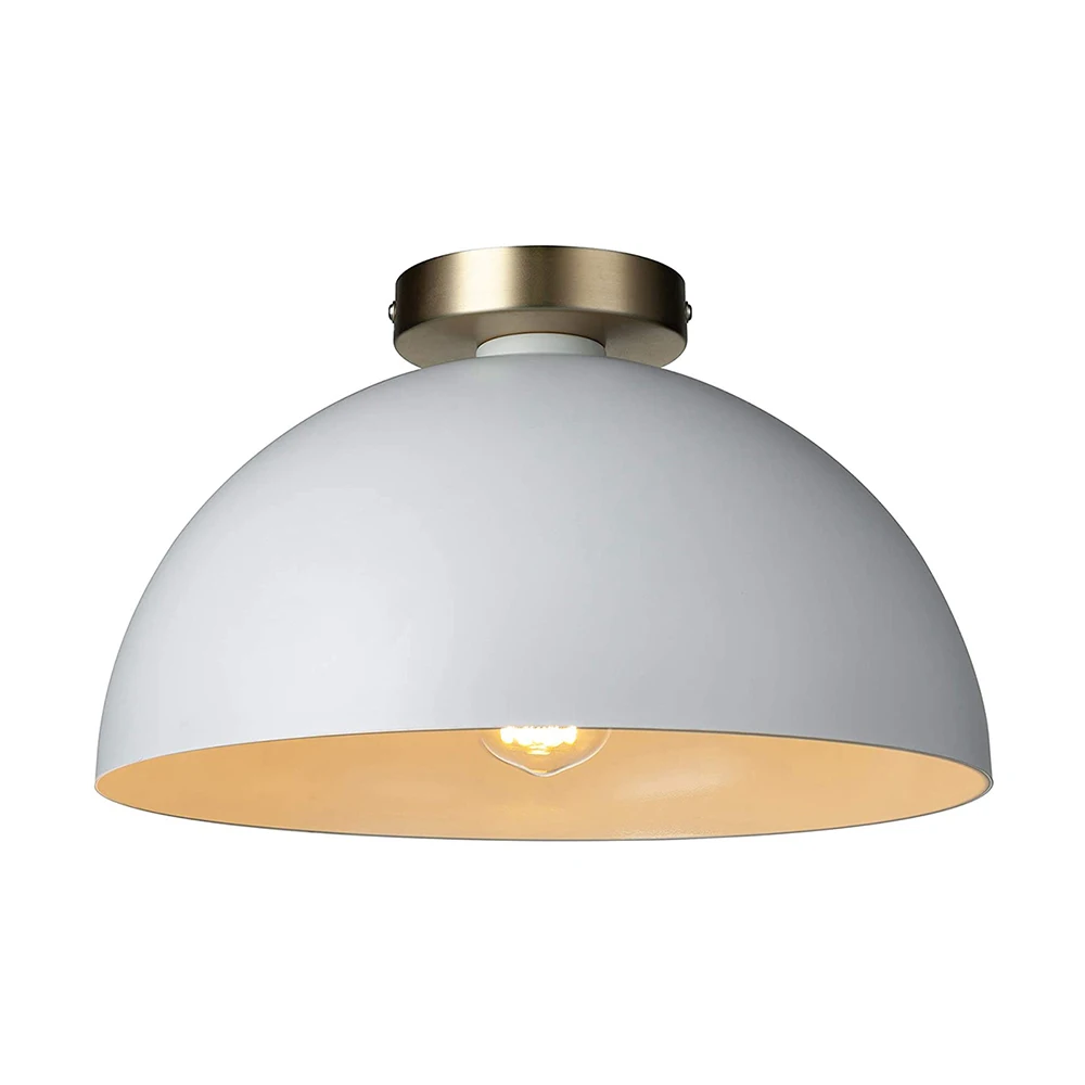 JLC-H52 современные одинарные полуплоский-стойка для потолочного светильника с металлическим оттенком