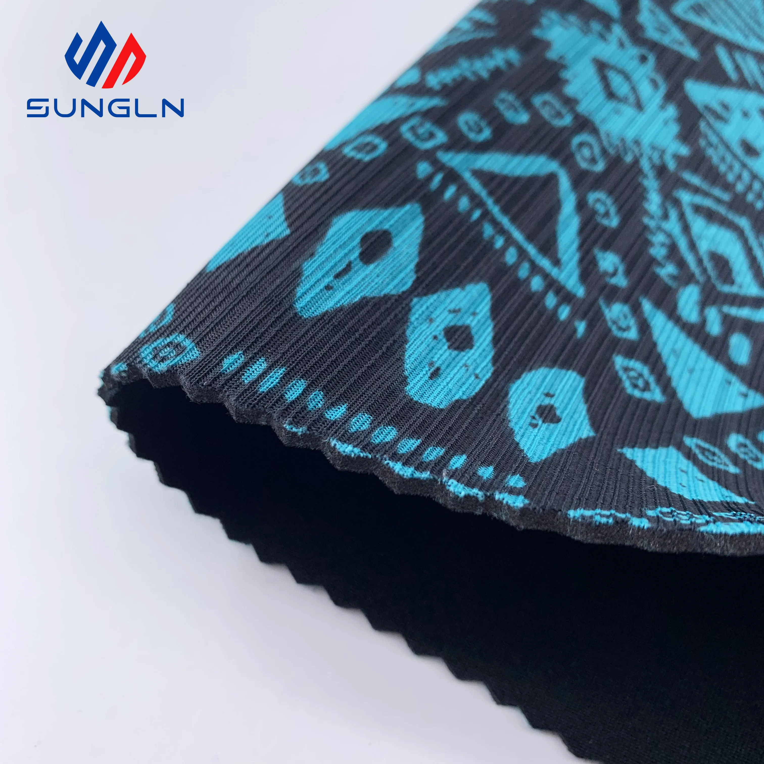 Sungln Factory Wholesale 1mm 1.5mm 2mm 2.5mm Sublimation Neoprene Sheets Neopreno Meshed Polyester Fabric