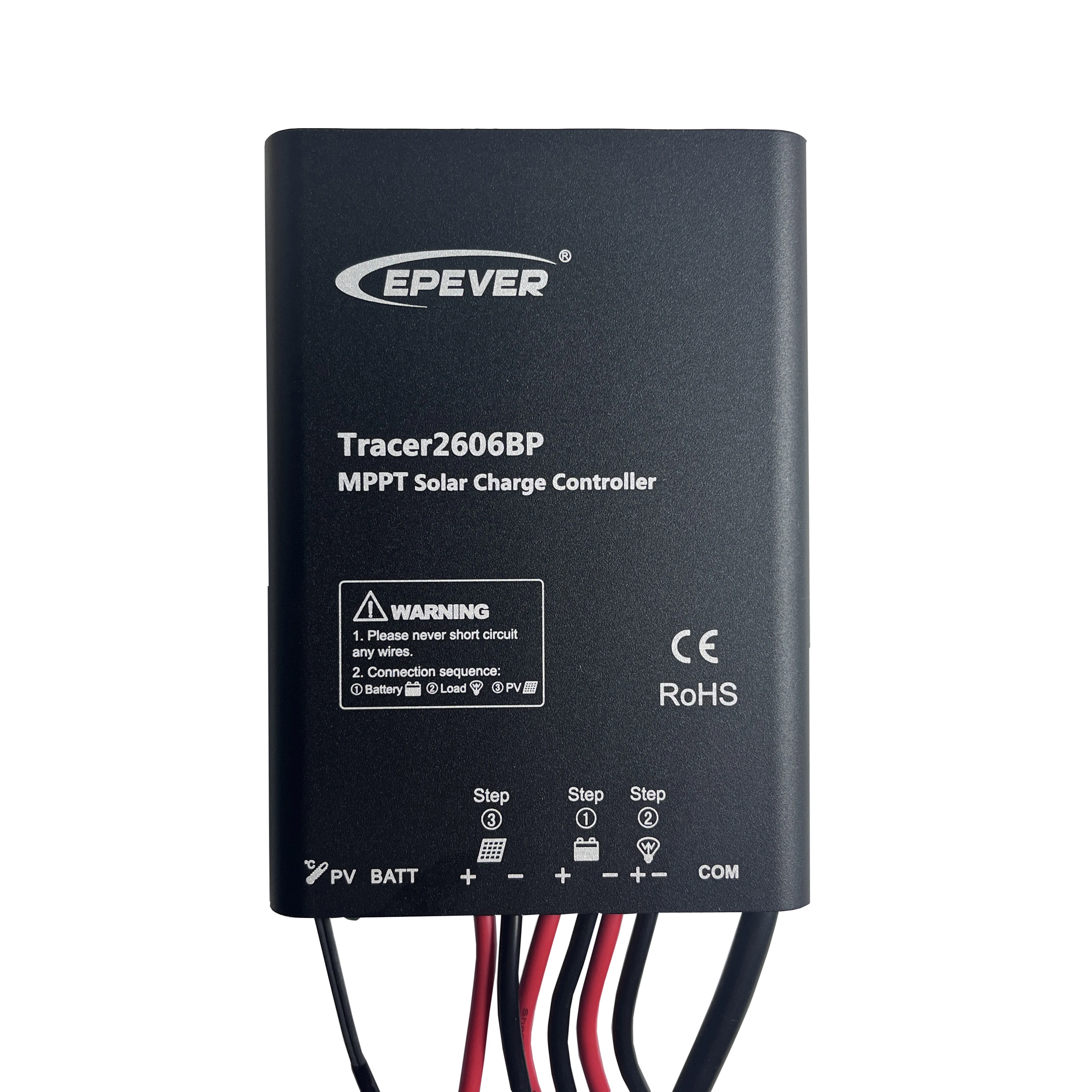 EPEVER Tracer2606BP Waterproof IP68 Outdoor Use Aluminum Case MPPT Solar Charge Controller 10A With USB Cable