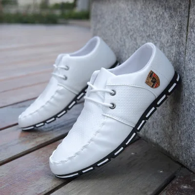 Factory spring men leather shoes british style mens shoe casual youth fashion male shoes