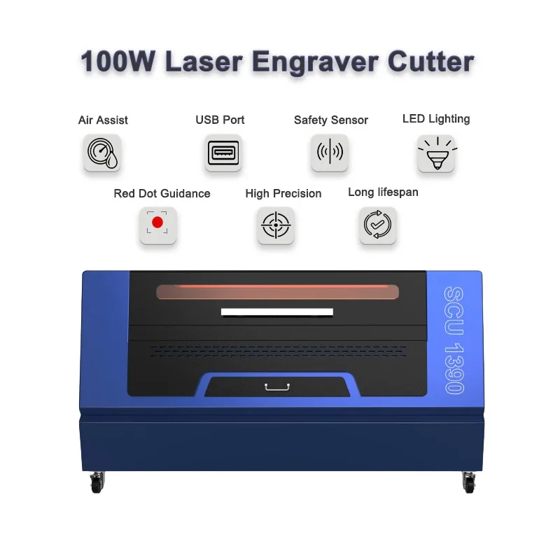 ARGUS Hot Sale 1390 Co2 Laser Engrave Machine / Laser Cutter 1390 / Clothing Laser Cutting Machine for Leather and Acrylic