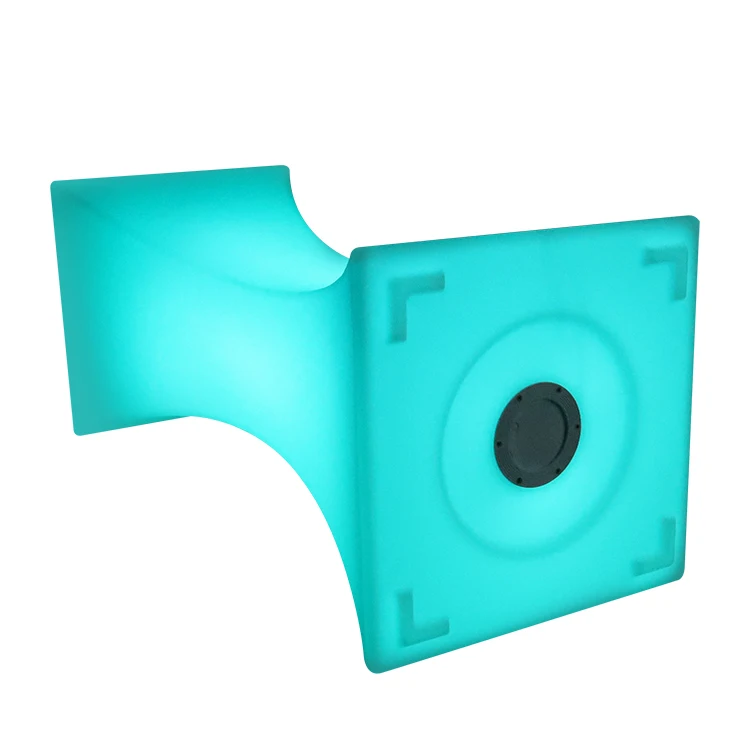 Wholesale Modern 16 Color-Changing Table Led Outdoor Waterproof Light-Emitting Plastic Bar Table Rental For Outdoor Activities