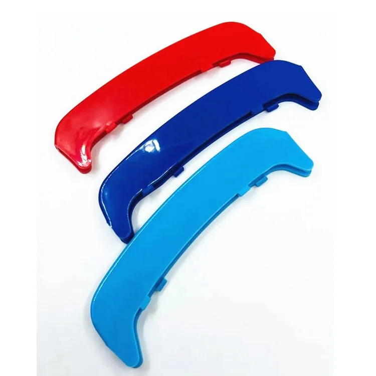 Front Grille Inserts trim cover Color Strips for 3 series E46 2001-2005 grilles 3 pieces