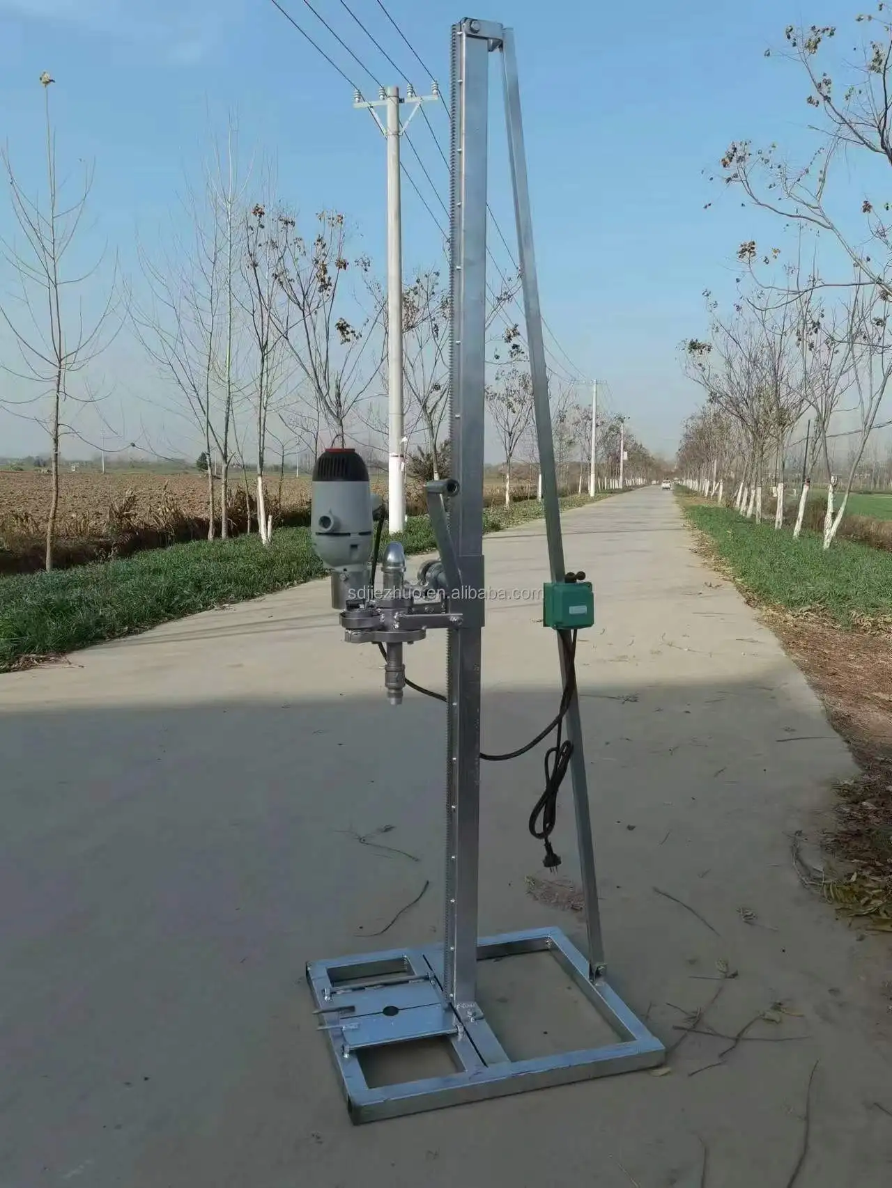 Deep Portable 60m Water Well Drilling Rig With Drilling Pipes Attachments For Sale