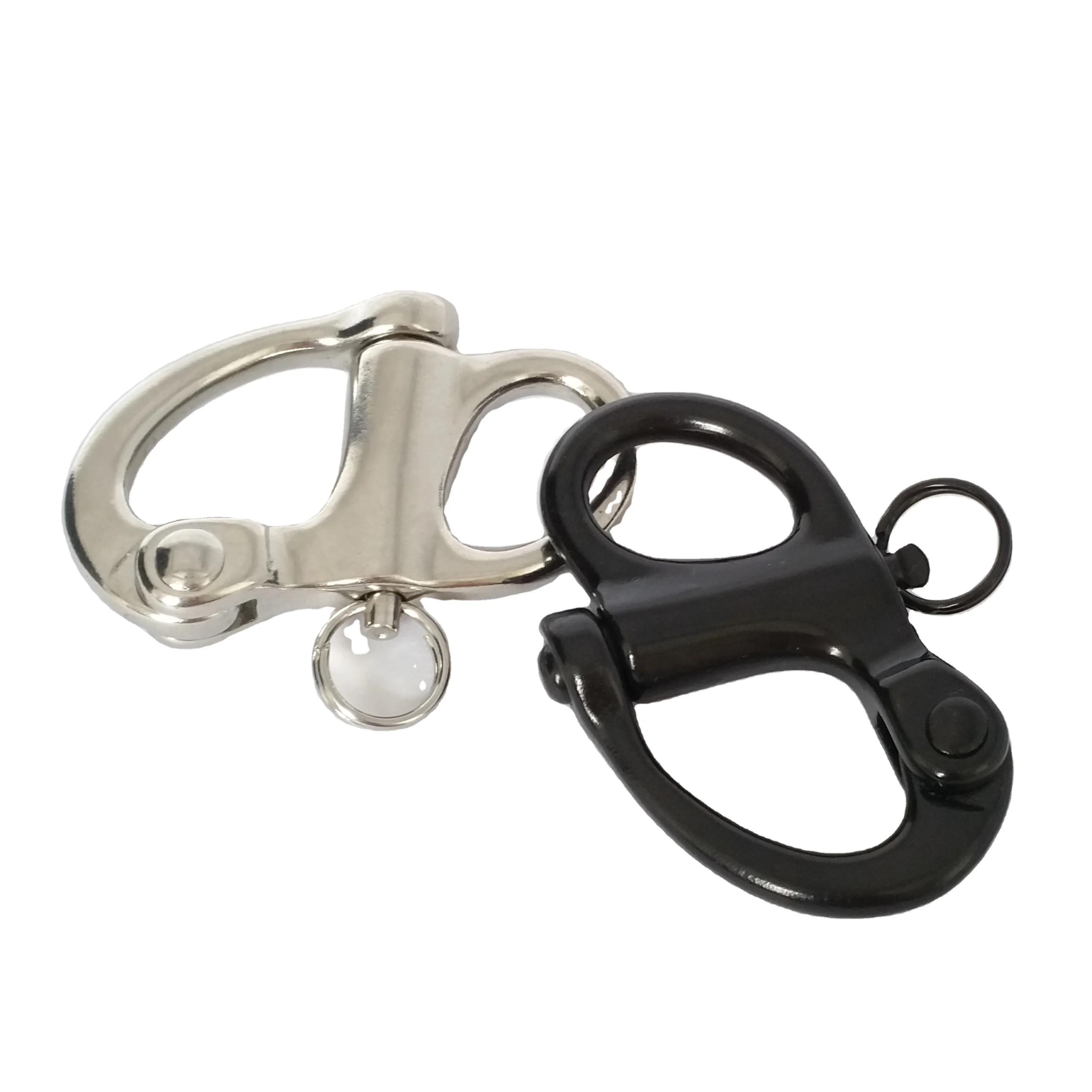 Climb Black Quick Release High Strength Swivel Snap Shackle