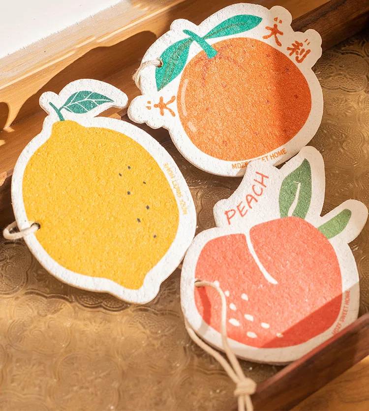 Cute Cellulose Compressed Sponges Kitchen  Cleaning Natural Household Cleaning Sponges for Dish Glass Cleaning