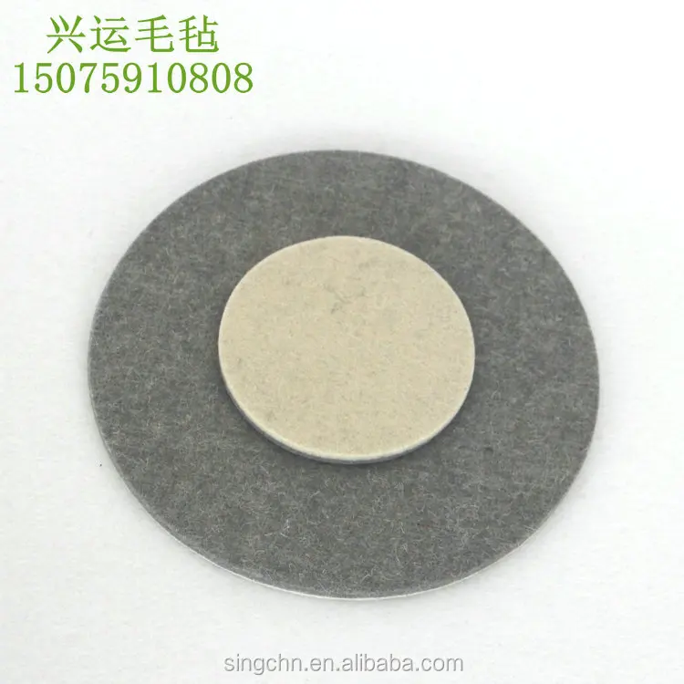 
factory customized industry use absorb oil Shock absorber mixed wool and polyester felt circle gasket 