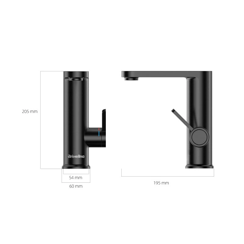 Briwellna 220V Instant Heating Water Taps and faucets electric faucets Hot Mixing Water Faucet