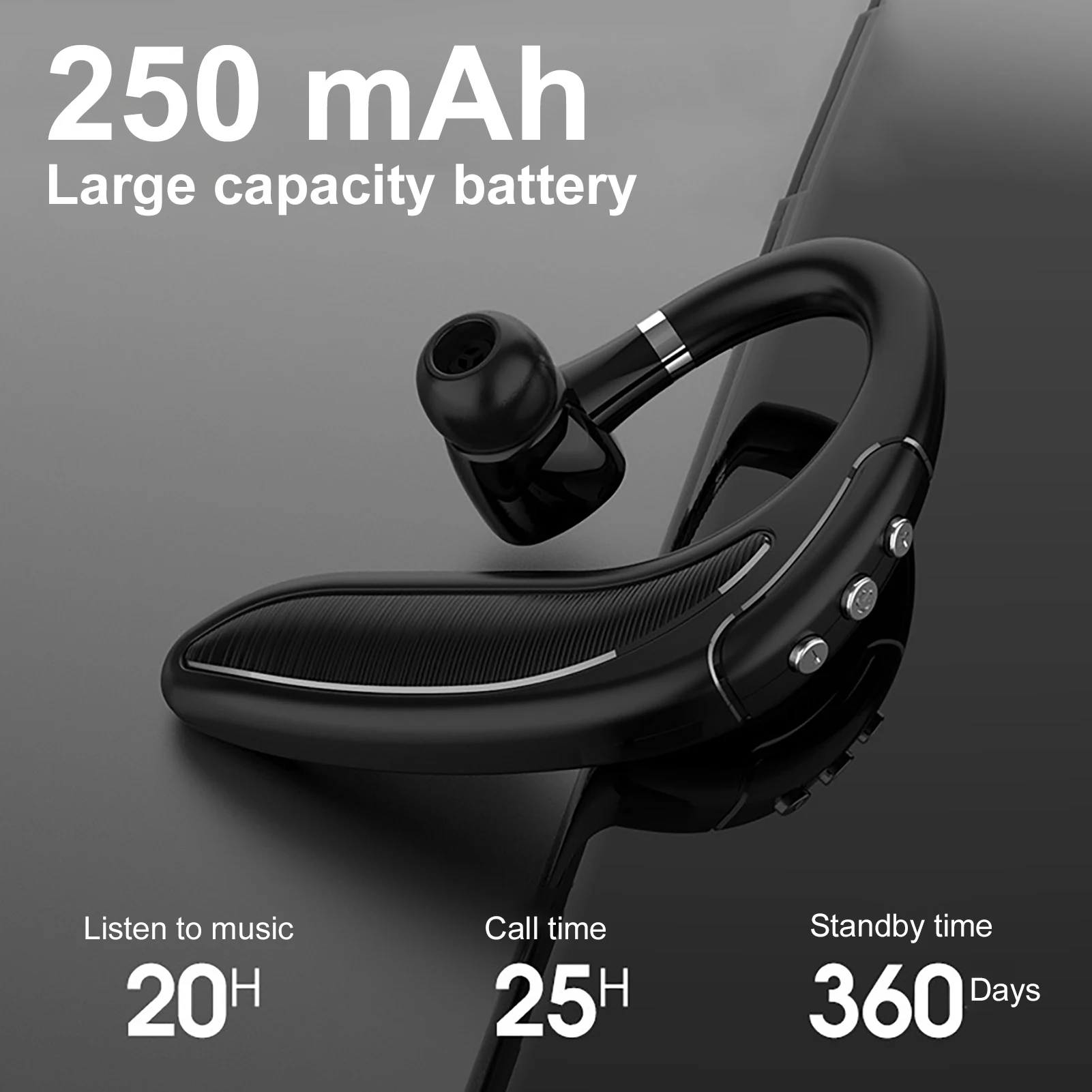 HMB-18 длительным временем ожидания беспроводной Bluetooth гарнитура бизнес стерео наушники с микрофон высокой четкостью звука