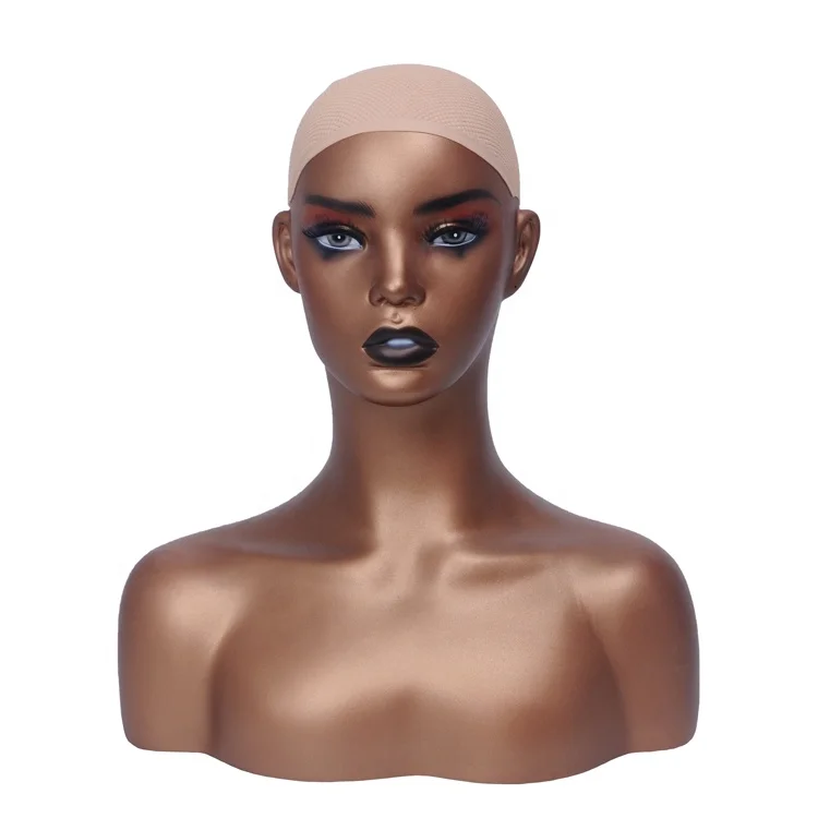 High-quality head model with non-slip cover, exquisite and colorful makeup, full body highlight, popular trends in USA.